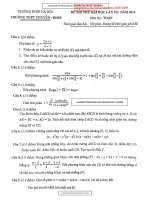Đề thi khảo sát thi chuyên Đại học SPHN toán 2014