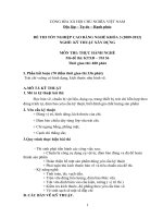 ngân hàng đề thi thực hành cao đẳng nghề ngành kỹ thuật xây dựng đề số  (34)