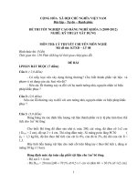 ĐỀ thi tốt nghiệp cao đẳng nghề ngành kỹ thuật xây dựng phần lý thuyết mã  (8)