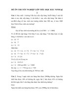 ĐỀ ÔN THI TỐT NGHIỆP LỚP TIỂU HỌC BẮC NINH Đề 2