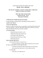 ngân hàng đề thi thực hành cao đẳng nghề ngành kỹ thuật xây dựng đề số  (30)