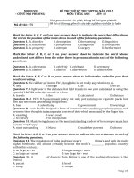 Đề thi thử đại học môn Tiếng Anh (67)