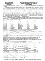 Đề khảo sát chất lượng môn Tiếng Anh lớp 12 ôn thi đại học số 105