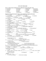 Đề thi thử đại học môn Tiếng Anh 2015 (1)