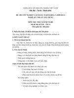 ngân hàng đề thi thực hành cao đẳng nghề ngành kỹ thuật xây dựng đề số  (29)