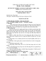 Đề thi tốt nghiệp cao đẳng nghề phần thực hành ngành quản trị khách sạn đề số  (14)