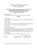 Đề thi tốt nghiệp cao đẳng nghề phần lý thuyết ngành quản trị  doanh nghiệp vừa và nhỏ đề số  (6)