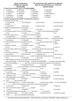 Đề khảo sát chất lượng môn Tiếng Anh lớp 12 ôn thi đại học số 154