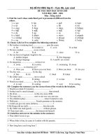 Đề luyện thi học sinh giỏi Tiếng Anh lớp 8 số 21