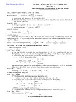 đề ôn thi đại học môn toán, đề số  2