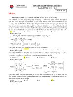 Đề thi thử đại học môn Vật Lý (12)