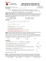 Đề thi thử đại học môn Vật Lý (8)