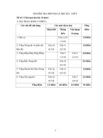 Đề kiểm tra học kì I lớp 9 môn Địa lí - Đề 1