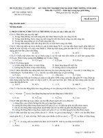 Đề thi đại học môn vật Lý (25)