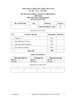 Ngân hàng đề thi tốt nghiệp phần thực hành ngành công nghệ ô tô đề số  (34)