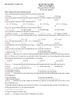 Đề thi thử đại học môn vật lí (10)