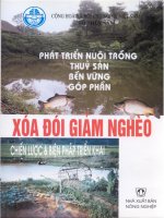 Ebook Phát triển nuôi trồng thủy sản bền vững góp phần xóa đói giảm nghèo- Chiến lược và biện pháp triển khai (Phần 1) - NXB Nông nghiệp
