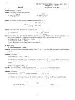 kiểm tra toán 11  , đề số 9
