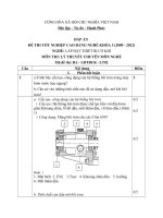 ĐỀ thi tốt nghiệp cao đẳng nghề ngành lắp đặt thiết bị cơ khí phần lý thuyết và đáp án mã   (2)