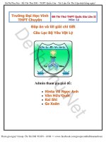 Đề thi và đáp án,giải chi tiết môn LÝ trường THPT Chuyên ĐH Vinh – Thi Thử THPT Quốc Gia 2015