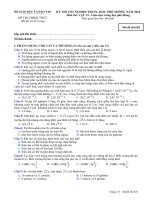 Đề thi đại học môn vật Lý (16)