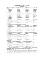 đề THI THỬ đại học CAO ĐẲNG môn anh số 1