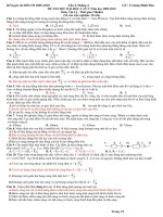 đề thi thử đại học môn lý lần thứ 5