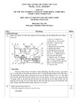 Đề thi tốt nghiệp cao đẳng nghề phần lý thuyết ngành công nghệ ô tô đề số  (24)