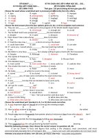 Đề luyện thi học sinh giỏi tiếng Anh lớp 9 số 18