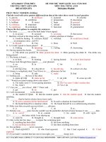 Đề thi thử THPT quốc gia môn Tiếng Anh số 237