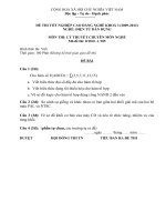 Đề thi tốt nghiệp cao đẳng nghề phần lý thuyết ngành điện tử dân dụng đề số  (5)