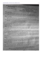 Đề thi môn hoá học lớp 9 vào 10 chuyên hoá tham khảo (11)