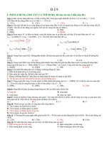 Đề thi thử đại học môn vật lí (8)