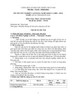 Đề thi tốt nghiệp cao đẳng nghề phần thực hành ngành quản trị khách sạn đề số  (3)