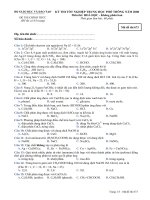 Đề thi thử THPT quốc gia môn Hóa (14)