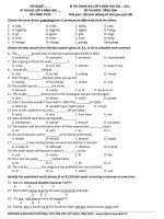 Đề luyện thi học sinh giỏi tiếng Anh lớp 9 số 48