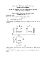 ĐỀ thi tốt nghiệp cao đẳng nghề ngành kỹ thuật xây dựng phần lý thuyết mã  (12)