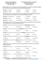 Đề thi thử THPT quốc gia môn Tiếng Anh số 319