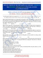 ĐỀTHI THỬ SỨC TRƯỚC KÌ THI THPT QUỐC GIA 2015 - HOÁ HỌC (5)