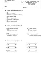 đề thi listening 2a lớp 2