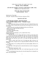 Đề thi tốt nghiệp cao đẳng nghề phần thực hành ngành quản trị khách sạn đề số  (12)