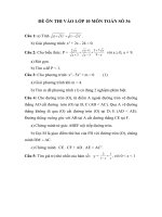 ĐỀ ÔN THI VÀO LỚP 10 MÔN TOÁN SỐ 36