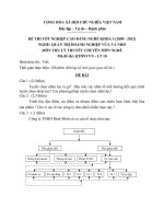 Đề thi tốt nghiệp cao đẳng nghề phần lý thuyết ngành quản trị  doanh nghiệp vừa và nhỏ đề số  (10)