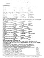 Đề thi học sinh giỏi Tiếng Anh lớp 10 số 7