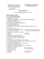 ĐỀ KIEM TRA SINH 6  45' HOC KI II 2013- 2014