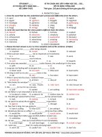 Đề luyện thi học sinh giỏi tiếng Anh lớp 9 số 10