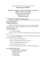 ngân hàng đề thi thực hành cao đẳng nghề ngành kỹ thuật xây dựng đề số  (10)