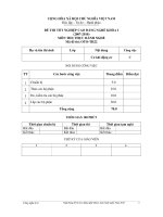 Ngân hàng đề thi tốt nghiệp phần thực hành ngành công nghệ ô tô đề số  (21)