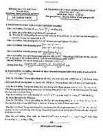 đề thi thử toán THPT hoàng lệ kha 2013 môn toán 2011