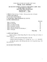 Đề thi tốt nghiệp cao đẳng nghề phần thực hành ngành điện tàu thủy đề số  (11)